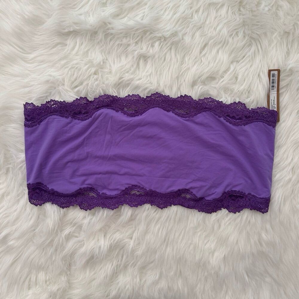 Skims Fits Everybody Lace Bandeau Ultra Violet Multi Size 2X